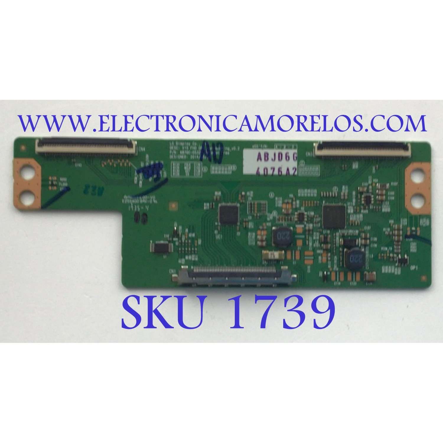 T-CON PARA TV/MONITOR LG / NUMERO DE PARTE 6871L-4076A / 6870C-0532B / 4076A / PANEL LD550EUE (FH)(B1) / MODELOS 55SM5KE-BJ / 55LS5B-BE / 55SE3B-BE / 55SE3KB-BE / 55SM5B-B / 55SM5KB-BD / 55SM5KE-BJ 55SL5B / 55SM3C-B / 43SE3KE-B / 55SM5KD-B
